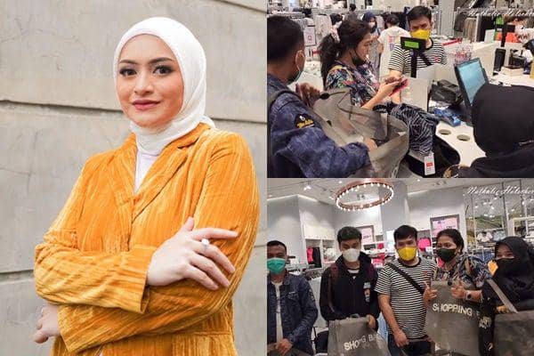 10 Potret Nathalie Holscher Traktir Karyawan Belanja 5 Menit, Heboh!