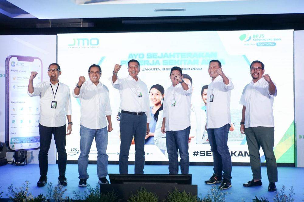 Direktur Utama BPJAMSOSTEK Anggoro Eko Cahyo dalam kegiatan launching yang dilakukan di Plaza BPJAMSOSTEK, Jakarta, pada Kamis (8/9/2022). (IST/BPJamsostek)