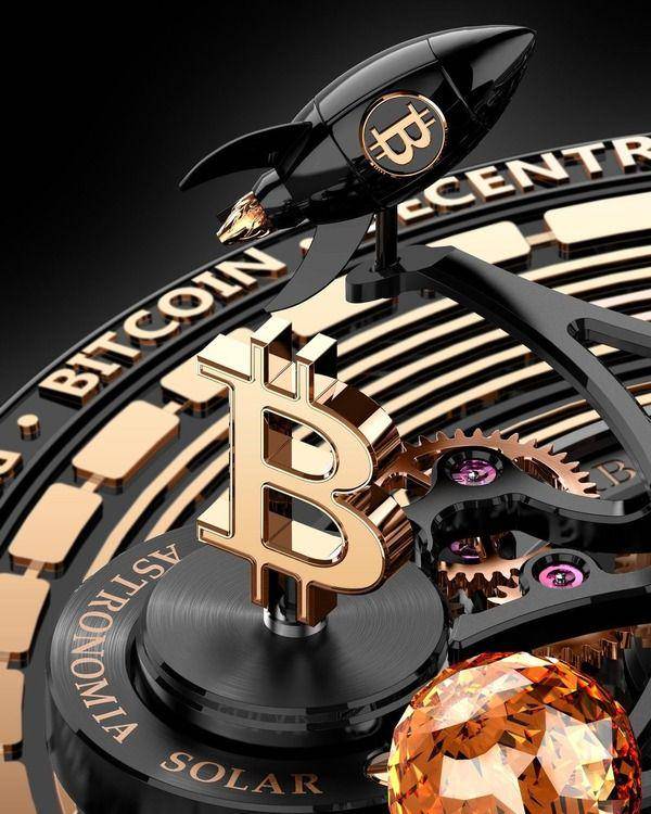 Logo Bitcoin pada arloji Jacob & Co Astronomia Solar Bitcoin (instagram.com/jacobandco)