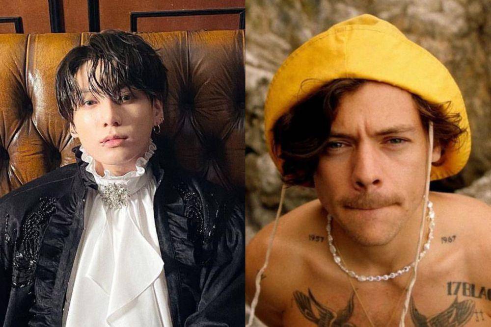 potret Jungkook dan Harry Styles (instagram.com/jungkook.97 | instagram.com/hshq)