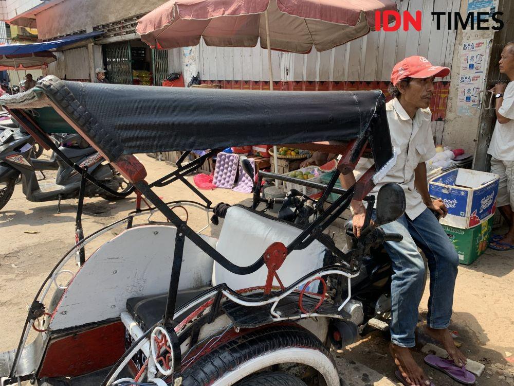 Kisah Penarik Bentor Terimbas Harga BBM, Ongkos Naik, Pelanggan Kabur