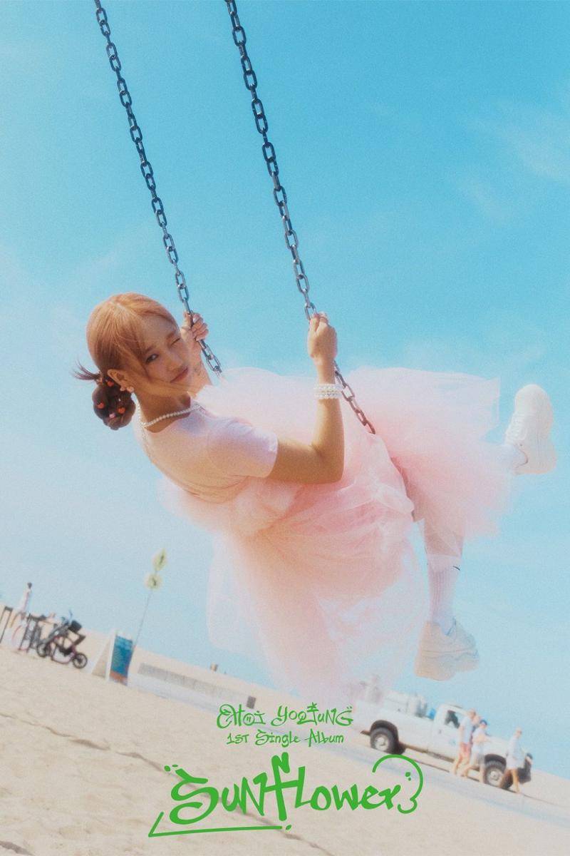Choi Yoojung untuk single debut album Sunflower (twitter.com/fantagiomusic_)