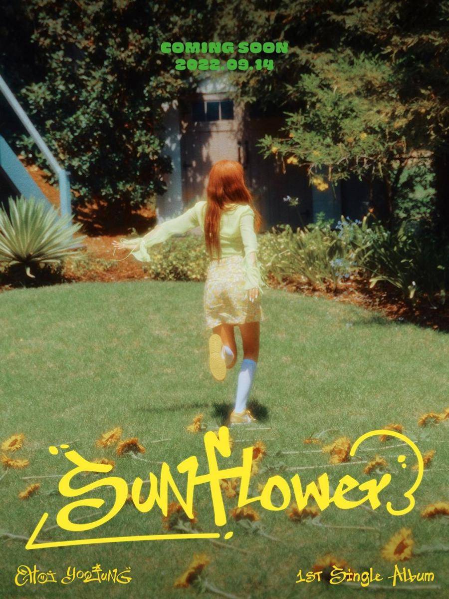Choi Yoojung untuk single debut album Sunflower (twitter.com/fantagiomusic_)
