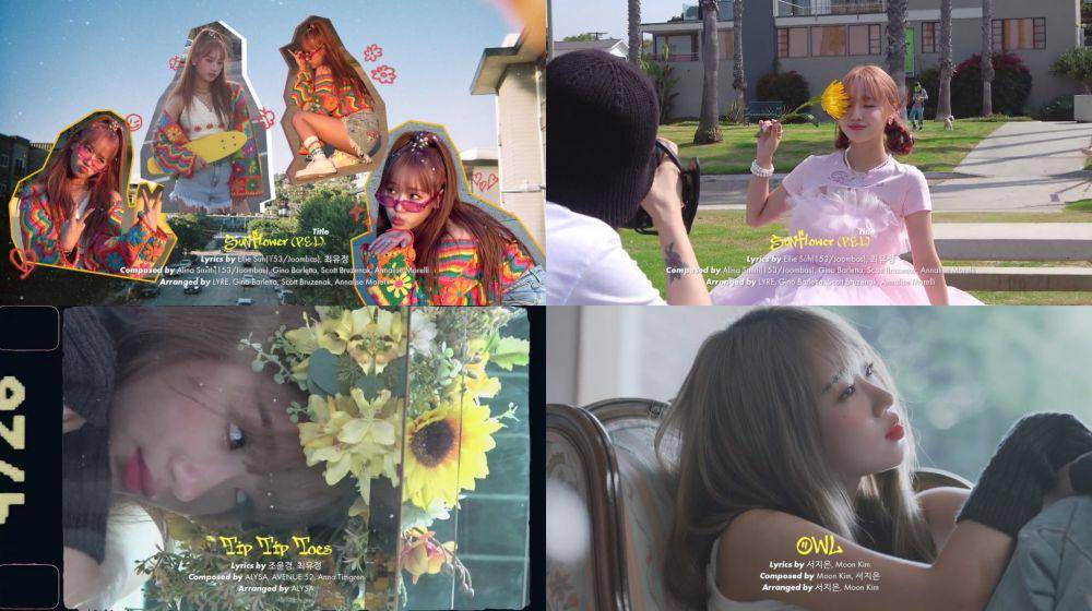 Choi Yoojung untuk single debut album Sunflower (twitter.com/fantagiomusic_)