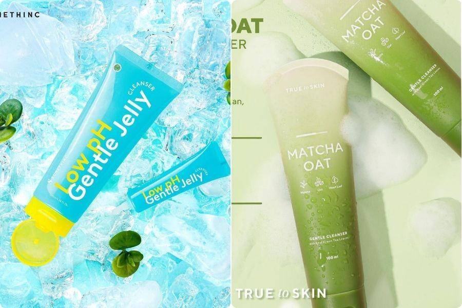 Rekomendasi facial wash pH rendah (instagram.com/somethincofficial|instagram.com/truetoskinofficial)
