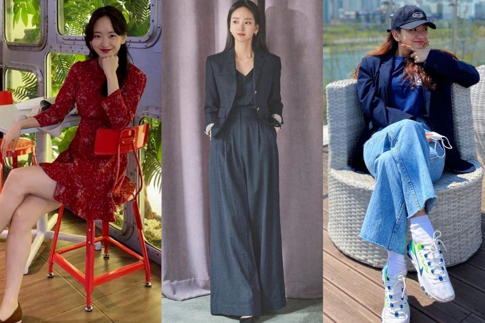 9 Ide Gaya Kasual ala Won Jin Ah, Bisa Jadi Daily Outfit