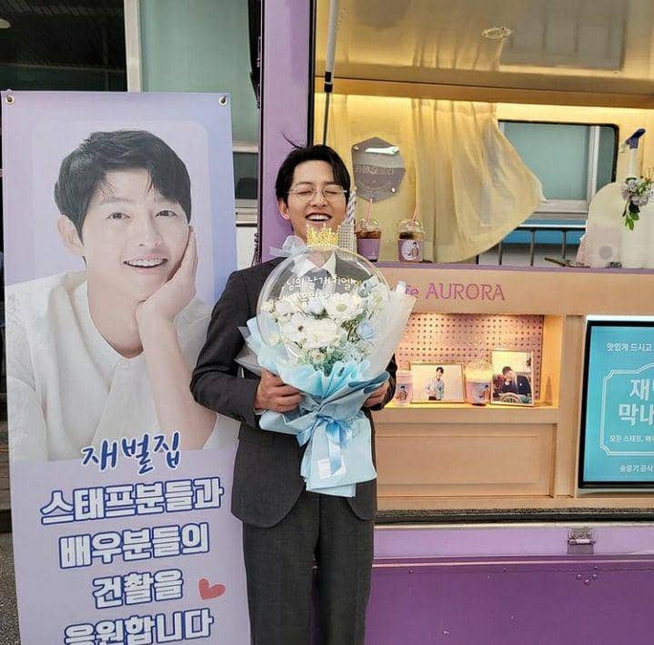 Song Joong Ki di balik layar The Youngest Son of a Conglomerate (instagram.com/hi_songjoongki)