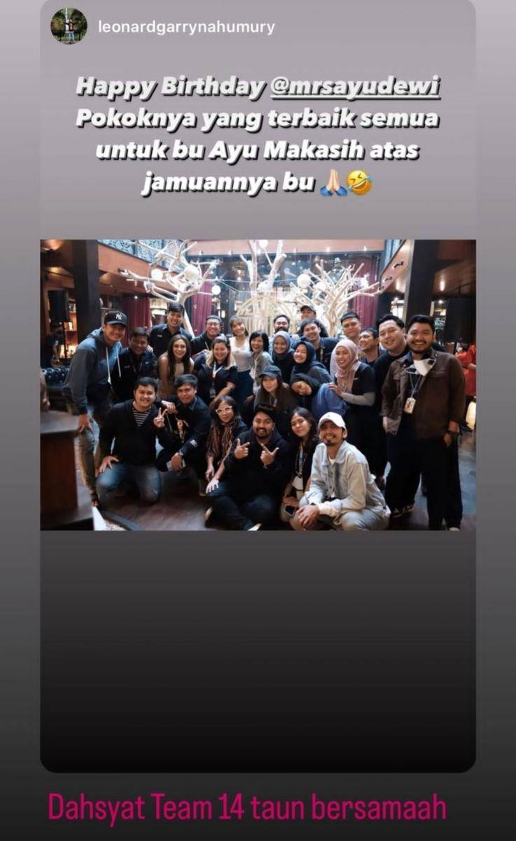 Ayu Dewi (instagram.com/leonardgarrynahumury)