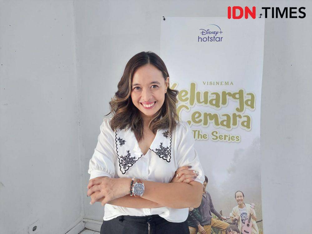 Pemain Keluarga Cemara The Series pada site visit lokasi syuting Keluarga Cemara The Series, pada (3/4/2022). (IDN Times/Erfah Nanda)