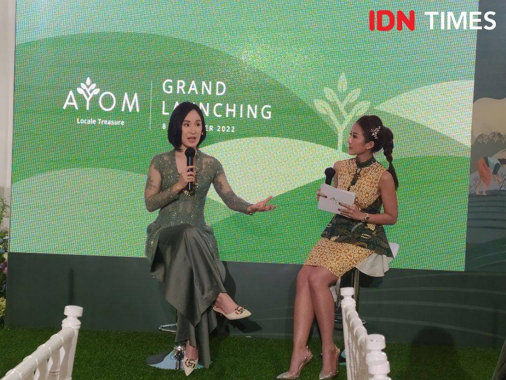 dr. Olivia Ong selaku Founder Jakarta Aesthetic Clinic dan AYOM, dalam Press Conference Grand Launching AYOM. 8 September 2022. (IDN Times/M. Tarmizi Murdianto)
