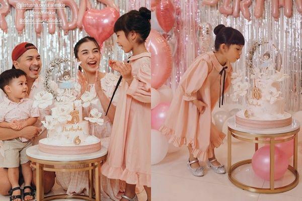 10 Potret Perayaan Ultah Nastusha Alinskie Ke-6, Pesta Tema Serba Pink