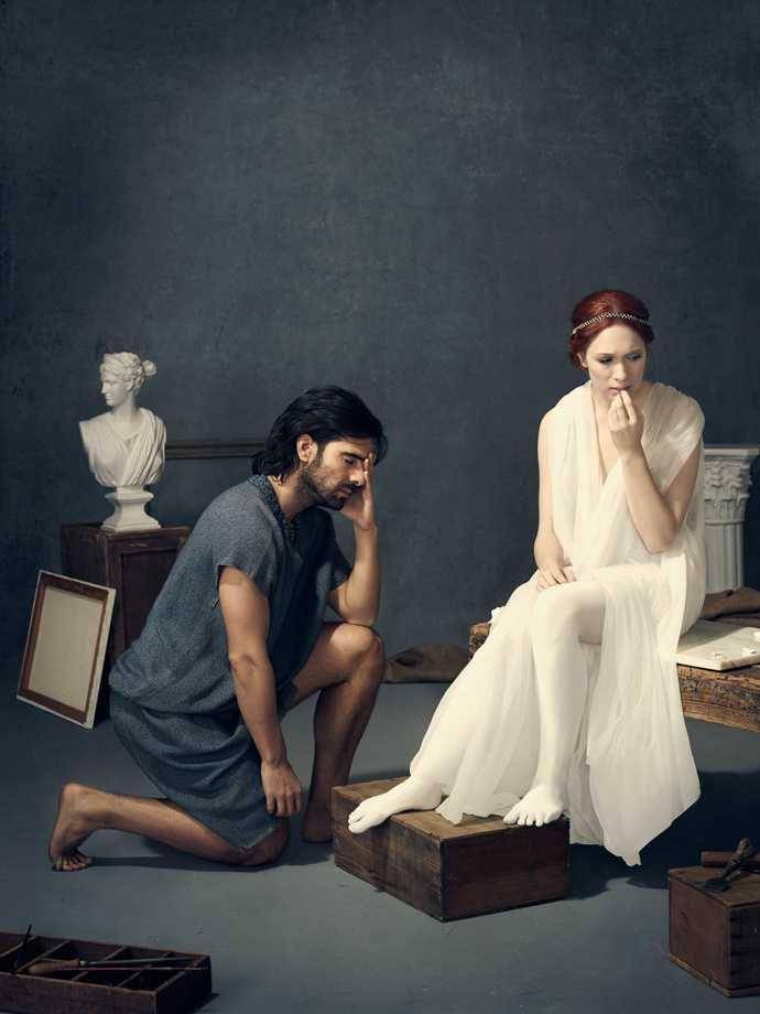 ilustrasi Pygmalion dan Galatea (alcaweb.org)