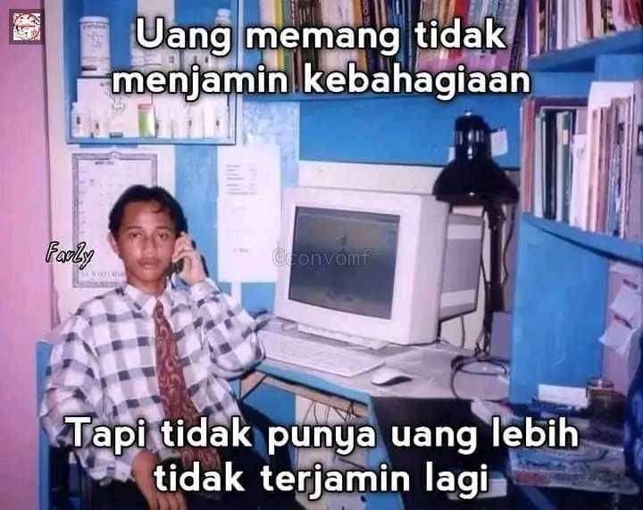 meme lucu menertawakan hidup (twitter.com/convomf)