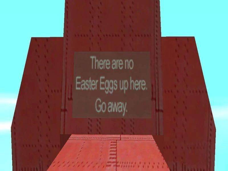 prank easter egg dari Rockstar di Gant Bridge, GTA: San Andreas (gta.fandom.com)