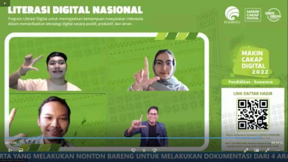 kegiatan literasi digital nasional dalam sektor pendidikan (Dok: ist)