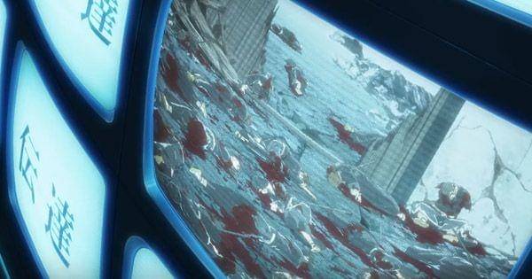 Shinigami berjatuhan dalam perang melawan Quincy  ( Dok. Pierrot / Bleach )