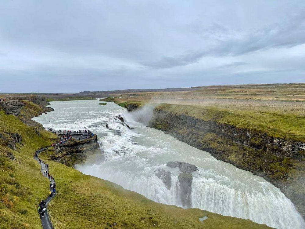 potret Air Terjun Gullfoss (instagram.com/bruce_ebrahimpour)