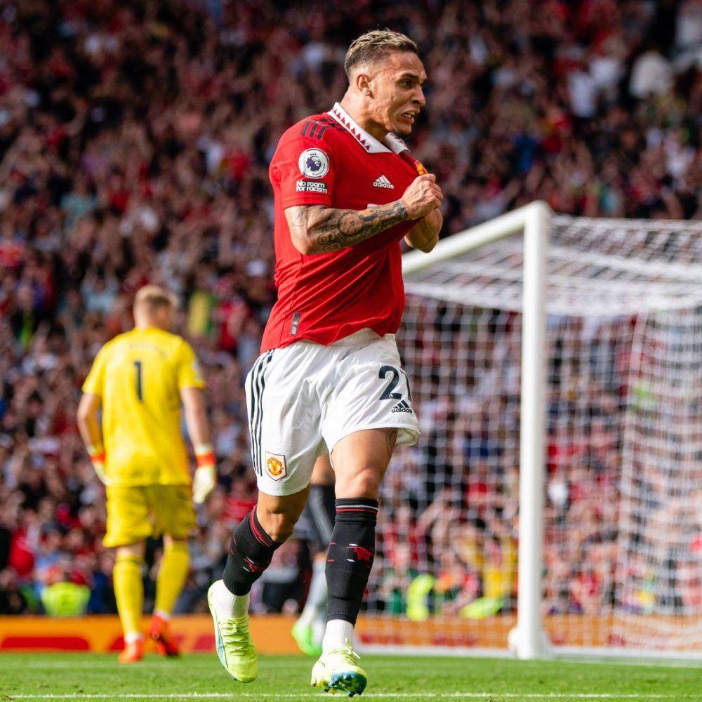 Antony saat bermain bersama Manchester United. (twitter.com/premierleague)