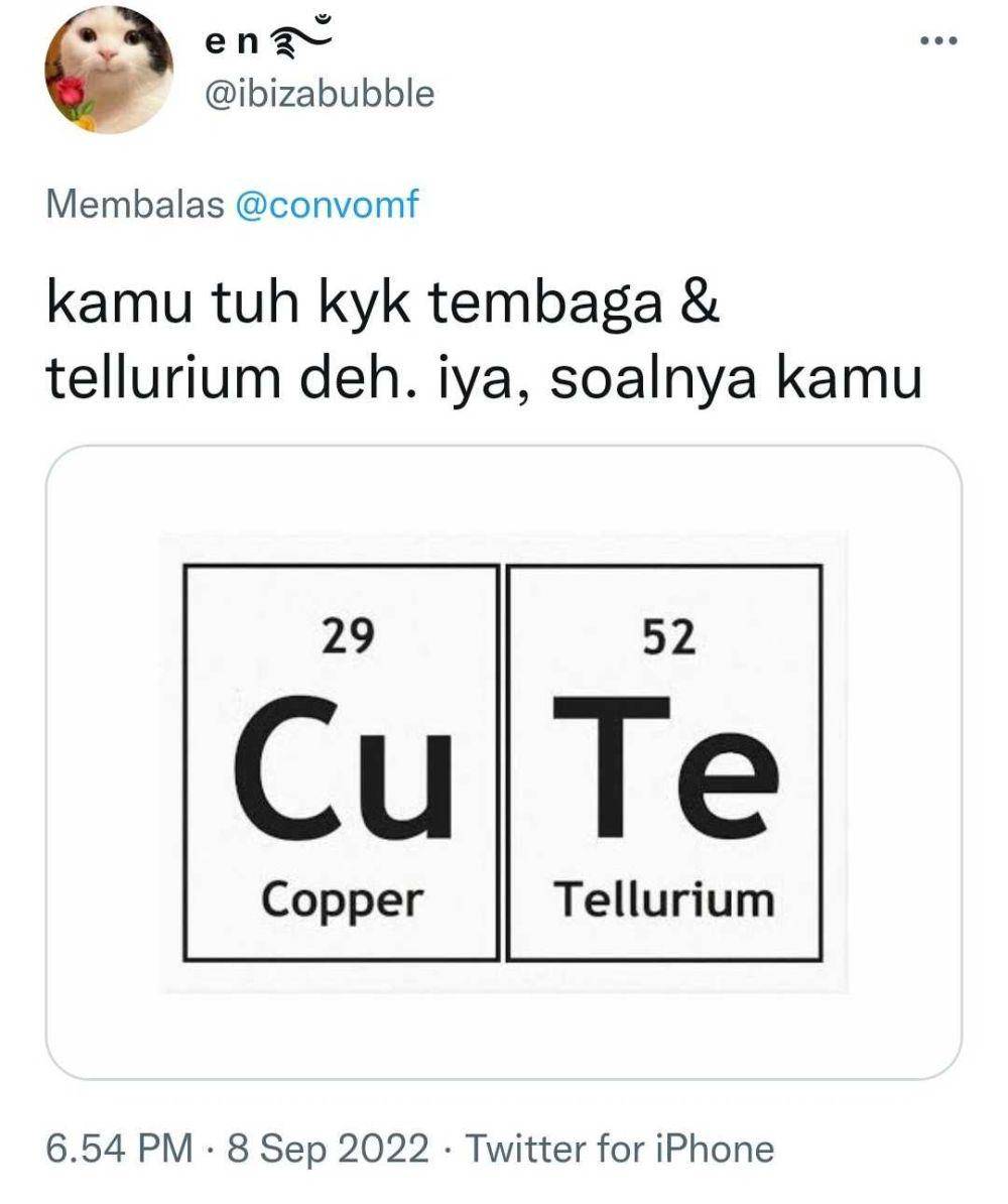 ilustrasi gombalan anak IPA (twitter.com/ibizabubble)