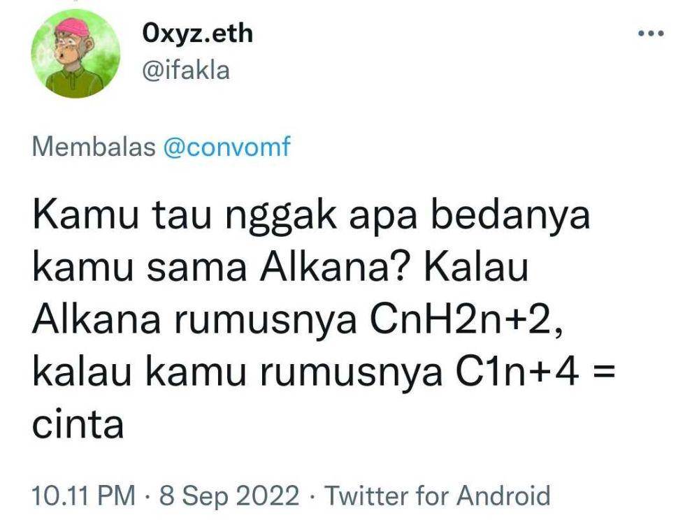 ilustrasi gombalan anak IPA (twitter.com/ifakla)