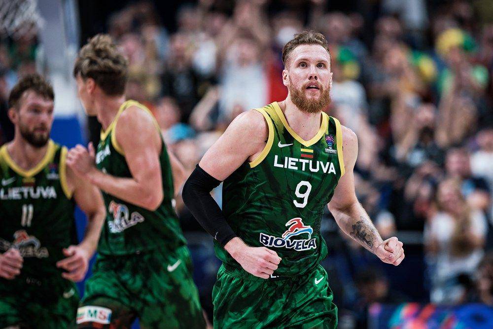 Ignas Brazdeikis tampil di gelaran EuroBasket 2022. (fiba.basketball.com)