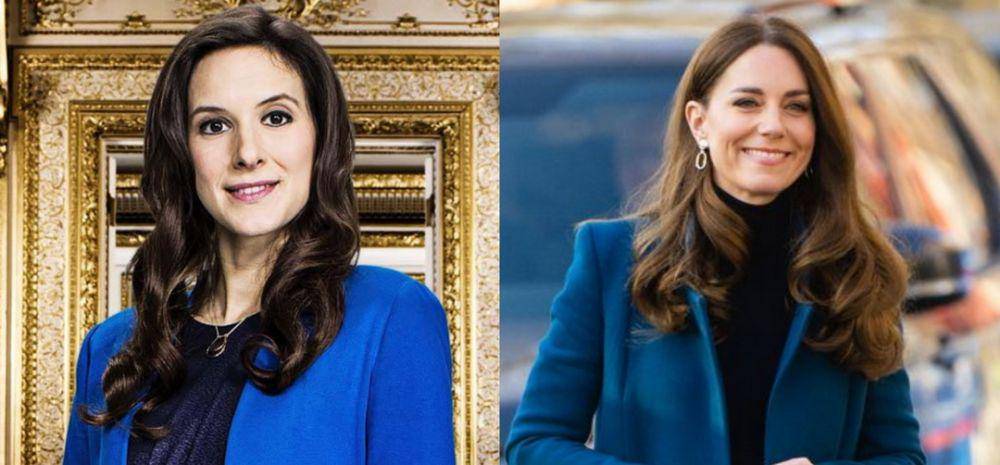 kolase: Louise Ford di sitkom The Windsors (dok. Channel 4/The WIndsors) | Catherine, Princess of Wales (instagram.com/princeandprincessofwales)