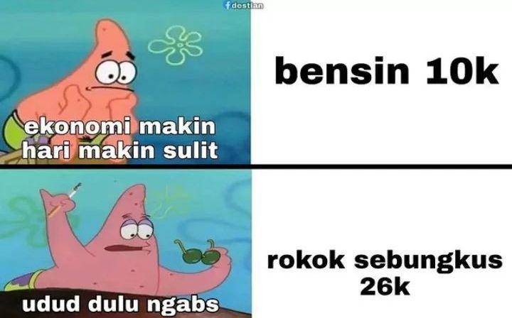 meme BBM naik (instagram.com/memespongebob)
