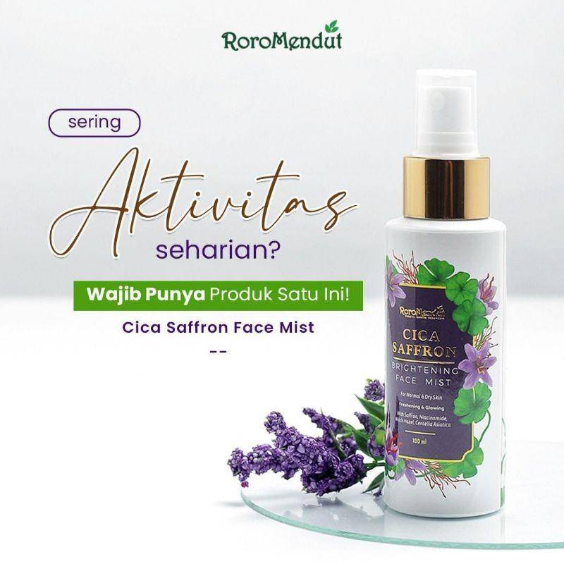 Roro Mendut Cica Saffron Brightening Face Mist (tokopedia.com/safania store 2019)
