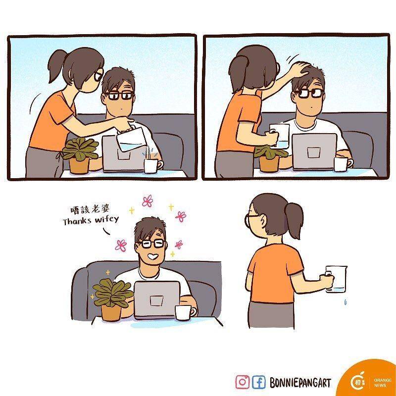 Ilustrasi pekerja IT. (instagram.com/bonniepangart)