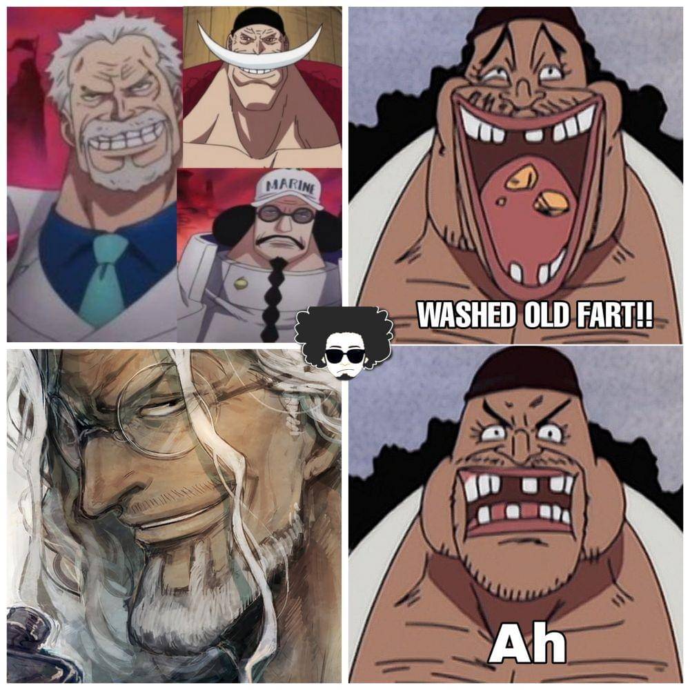 Kurohige saat ketemu Angkatan Laut dan Rayleigh ( Dok. twitter.com/@PorterPeak2)