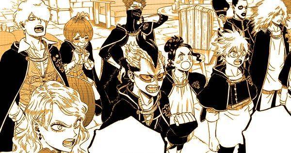 Para anggota Black Bull optimis Asta masih hidup ( Dok. Shuiesha / Black Clover )