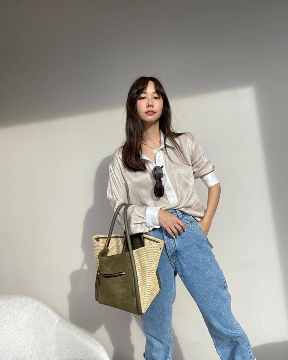 inspirasi office look ala Toey Jarinporn (instagram.com/toeyjarinporn)