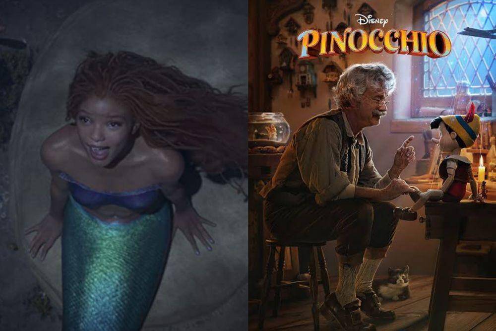 cuplikan The Little Mermaid dan poster Pinocchio (IMDb.com)