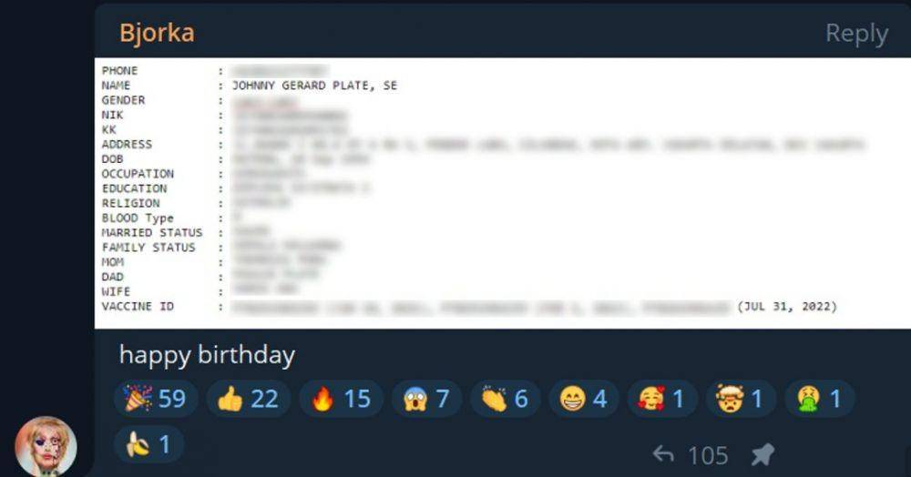 data pribadi Menkominfo (dok. Twitter/@darktracer_int)