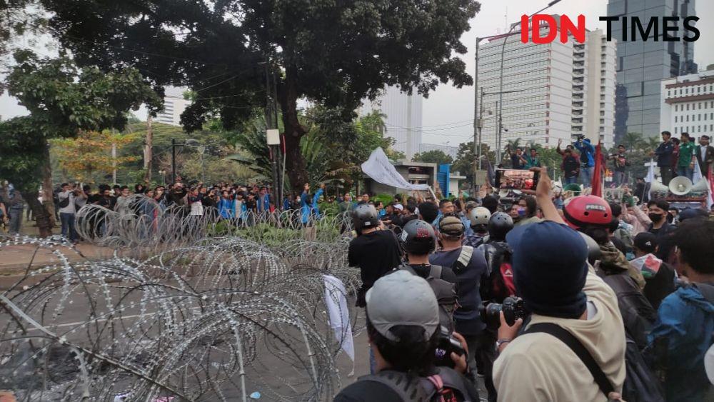 Ribuan Aparat TNI-Polri Diturunkan Jaga 14 Titik Demo di Jakarta Pusat