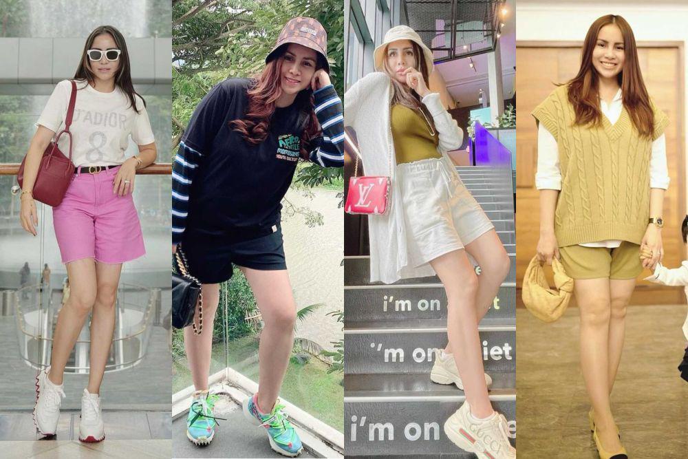 10 Ide OOTD Hangout dengan Short Pants ala Momo Ex Geisha