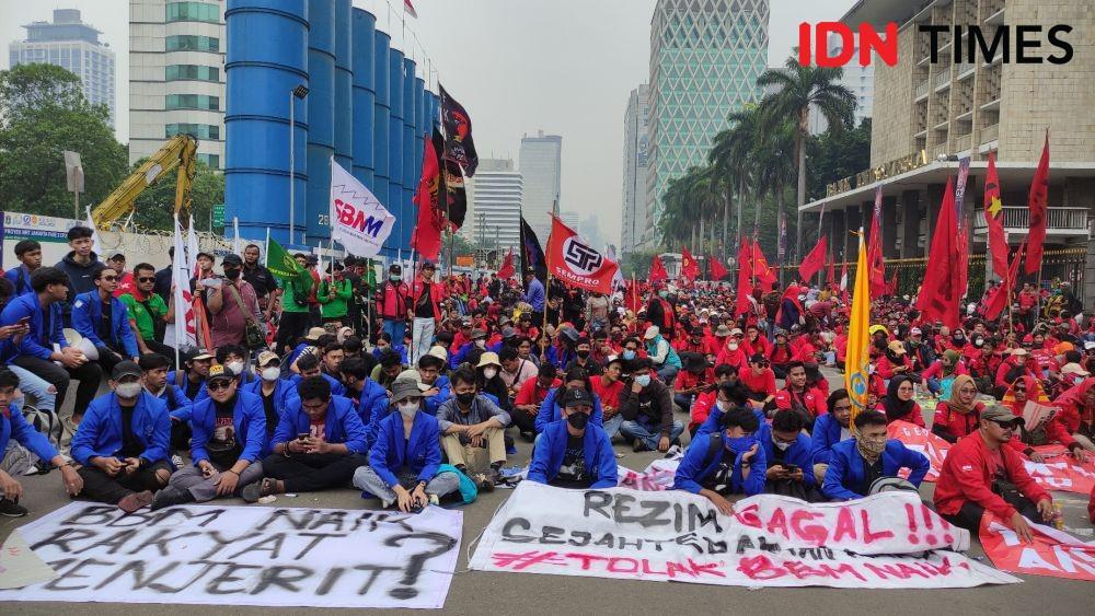 Buruh dan Mahasiswa Demo Bareng, KASBI: Rezim Jokowi-Ma'ruf Gagal!