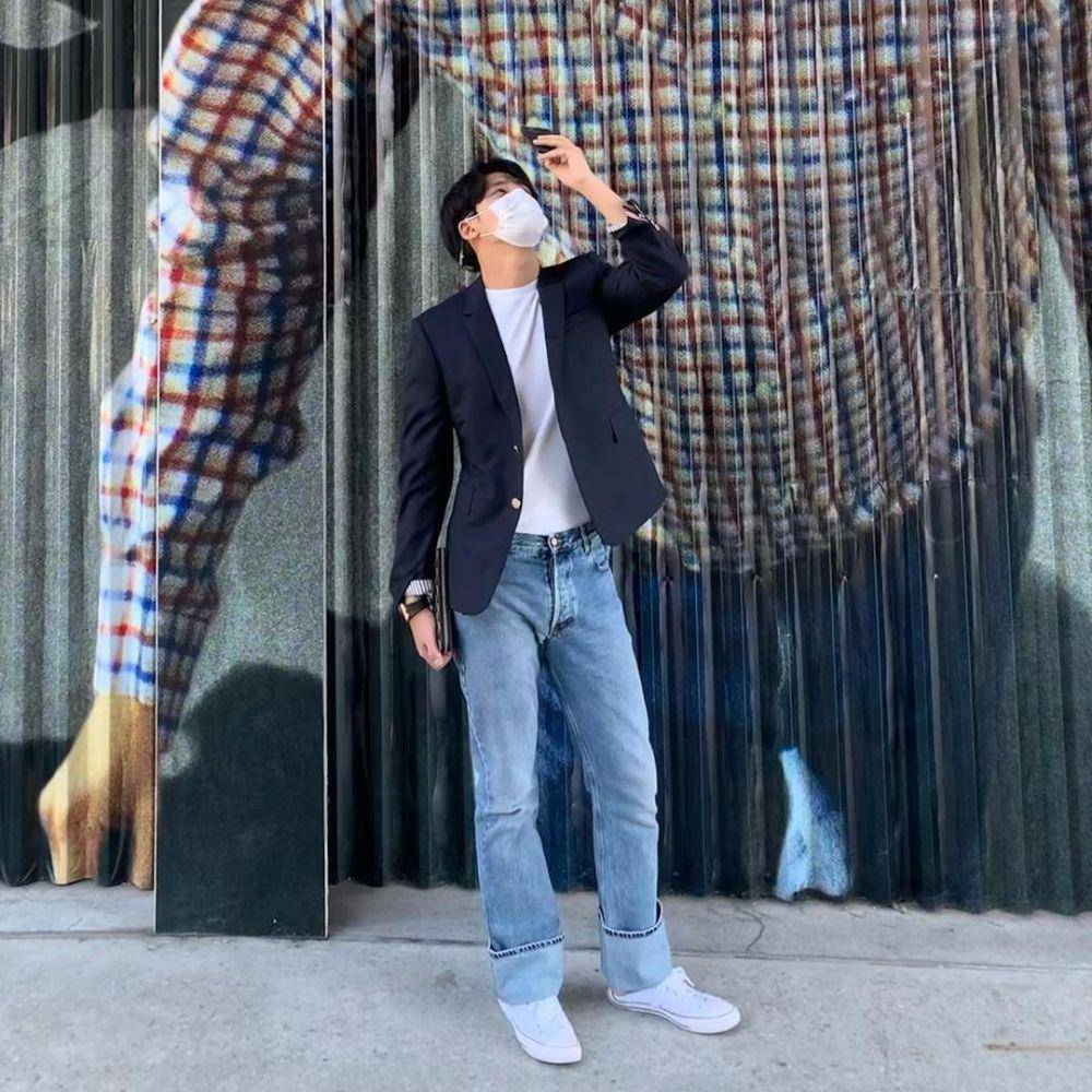 mix and match outfit Mingyu SVT (instagram.com/min9yu_k)