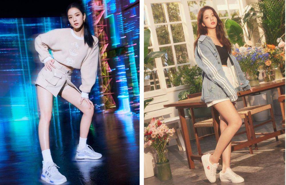 inspirasi ootd dengan sneakers ala Jisoo BLACKPINK (instagram.com/sooyaaa__)
