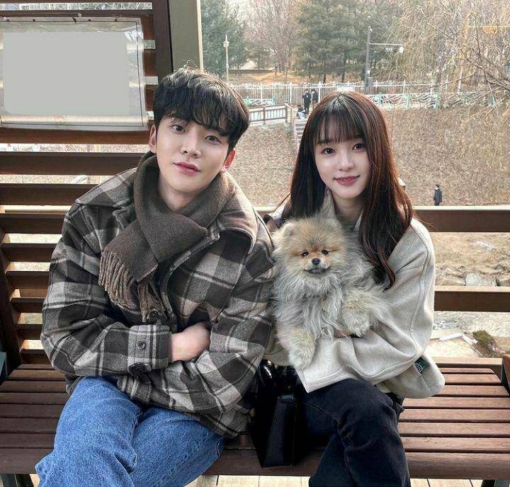 Rowoon dan Kim Seo Yeon di balik layar Tomorrow (instagram.com/neekosy)