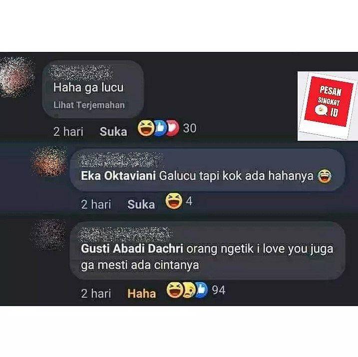 komentar lucu di Facebook (instagram.com/pesansingkatindonesia)