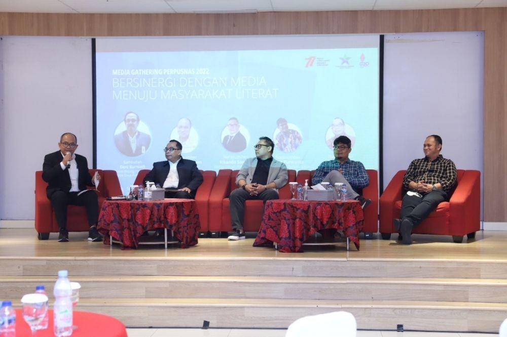 Media Gathering Perpusnas 2022 dengan tema Bersinergi dengan Media Menuju Masyarakat Literat, Selasa (13/9/2022). (Dok. Perpusnas)