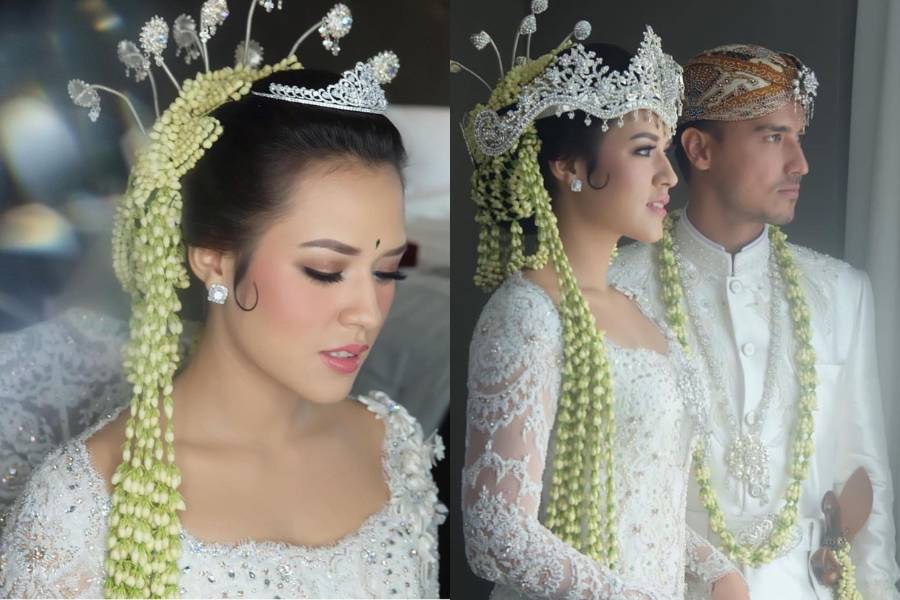 inspirasi wedding makeup dengan adat Sunda (instagram.com/marlenehariman)