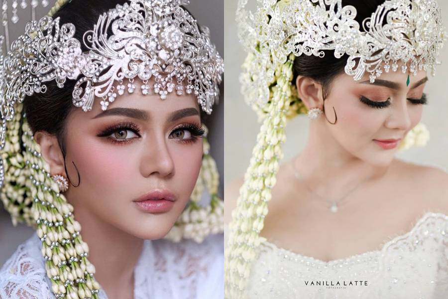 inspirasi wedding makeup dengan adat Sunda (instagram.com/jenitajanet)