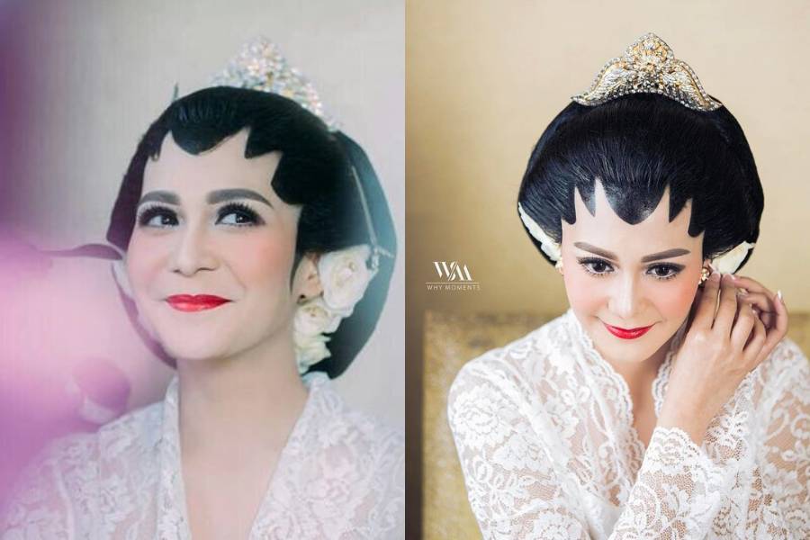 inspirasi wedding makeup dengan adat Jawa (@whymoments via instagram.com/cacatengker)