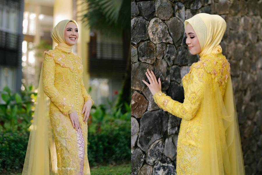 inspirasi kebaya tunangan ala desainer ternama (instagram.com/svarna_byikatindonesia)