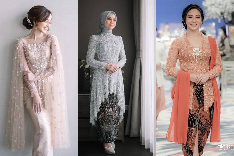 inspirasi kebaya tunangan ala desainer ternama (instagram.com/askyfebrianti | instagram.com/renzilazuardi | instagram.com/guginugraha)