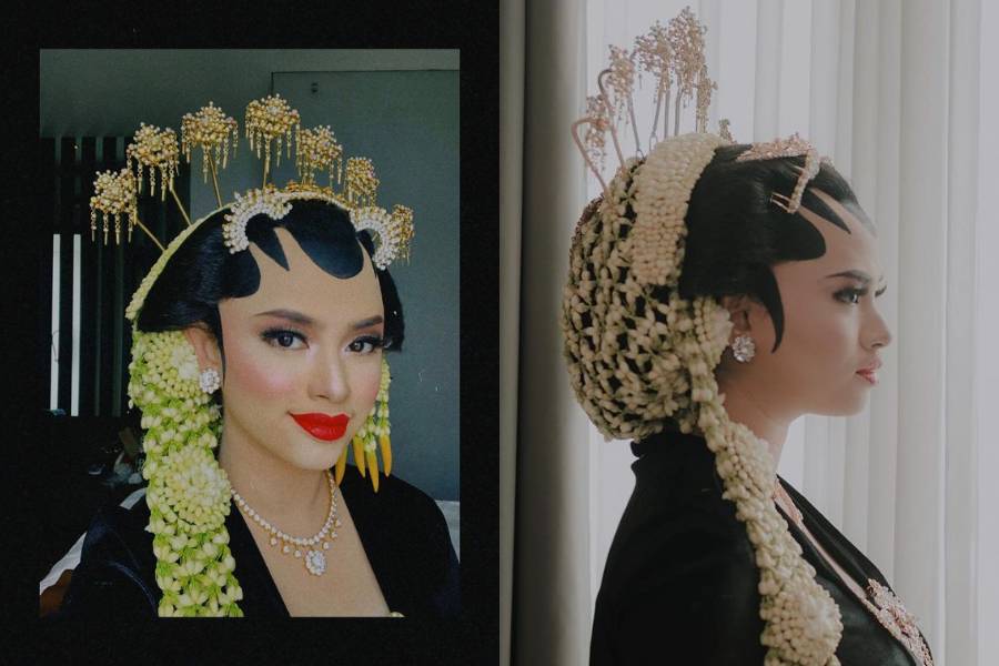inspirasi wedding makeup dengan adat Jawa (@morizsey via instagram.com/wizzyofficial_)