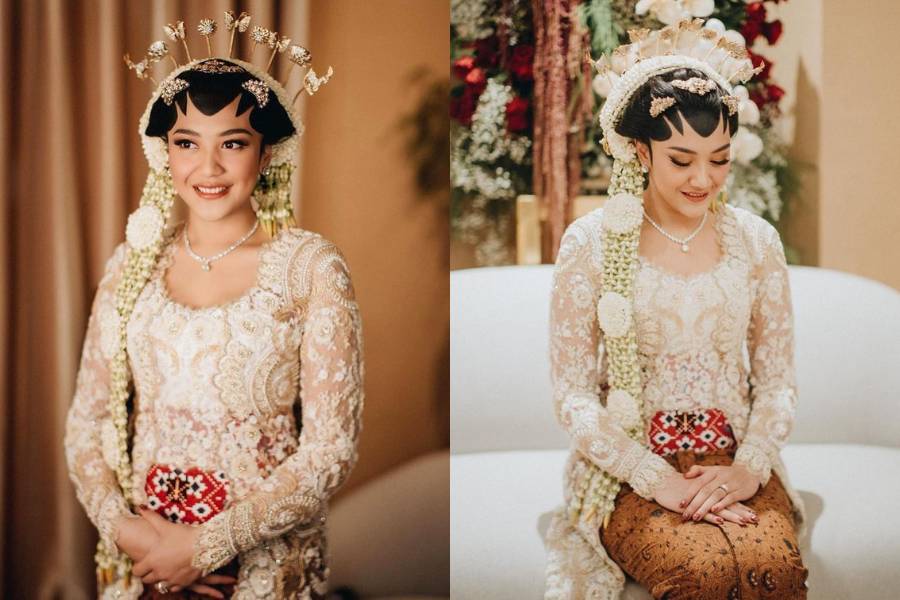 inspirasi wedding makeup dengan adat Jawa (@morden.co via instagram.com/bubahalfian)