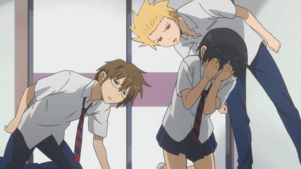 Hidenori, Yoshitake, dan Tadakuni (dok. SUNRISE/Daily Lives of High School Boys)